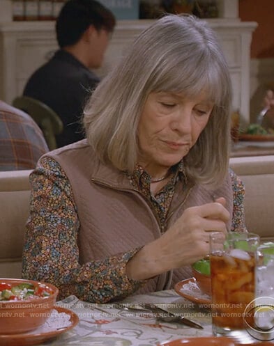 Marjorie’s floral print blouse on Mom