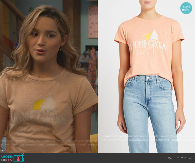 Mother The Little Sinful Tee worn by Lex (Jules LeBlanc) on Side Hustle