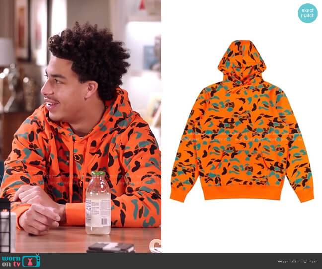 Noah Autumn Duck Camo hoodie worn by Andre Johnson Jr (Marcus Scribner) on Black-ish