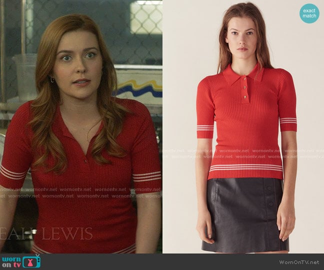 Sandro Polo Style Sweater worn by Nancy Drew (Kennedy McMann) on Nancy Drew