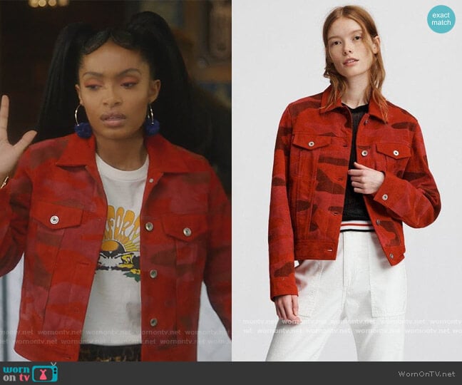 Rag and Bone Jax Jacket worn by Zoey Johnson (Yara Shahidi) on Grown-ish