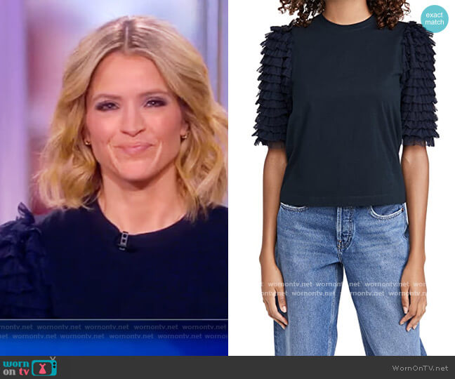 Sea Novia Short Sleeve Tee worn by Sara Haines on The View