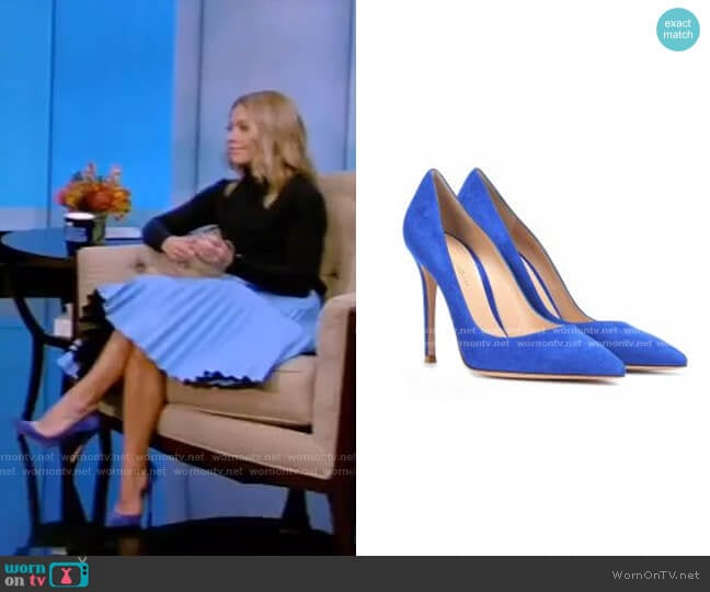 Roland Mouret Arreton Pencil Skirt worn by Kelly Ripa on Live with Kelly and Mark