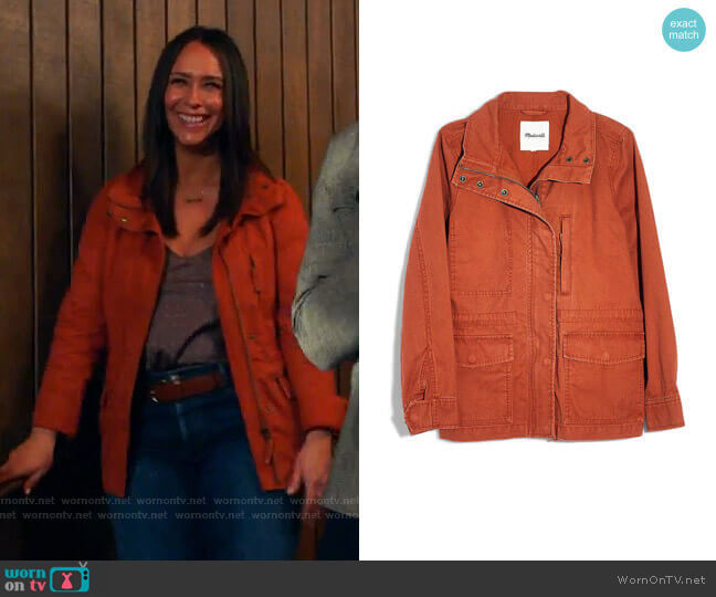 Madewell Passage Jacket worn by Maddie Kendall (Jennifer Love Hewitt) on 9-1-1