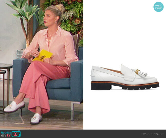 Stuart Weitzman The Manila Signature Loafer worn by Amanda Kloots on The Talk