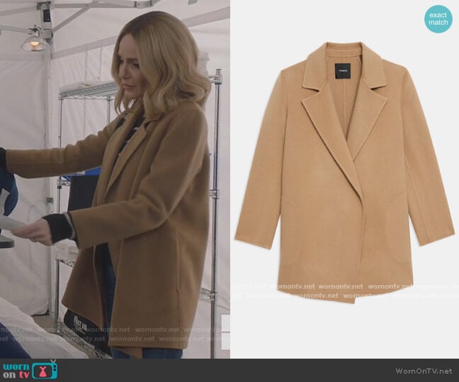 Theory Clairene Jacket in Double-Face Wool-Cashmere worn by Laura Baker (Monet Mazur) on All American