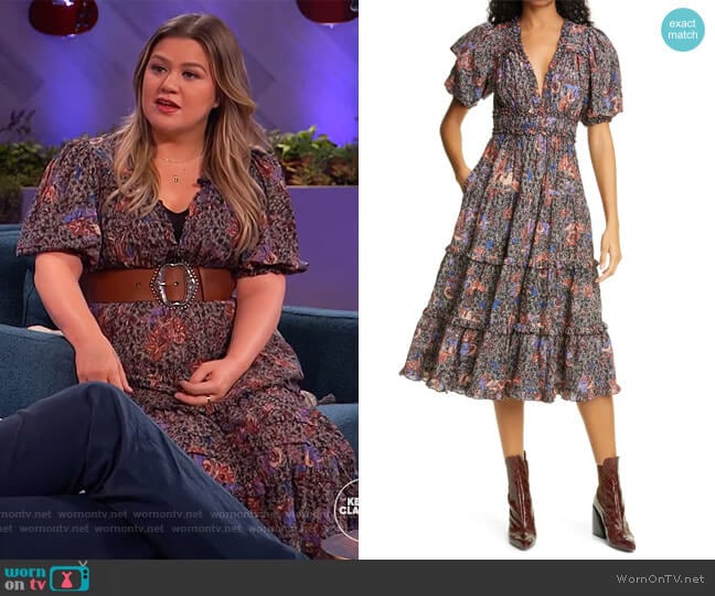 Ulla Johnson Virginie Dress worn by Kelly Clarkson on The Kelly Clarkson Show