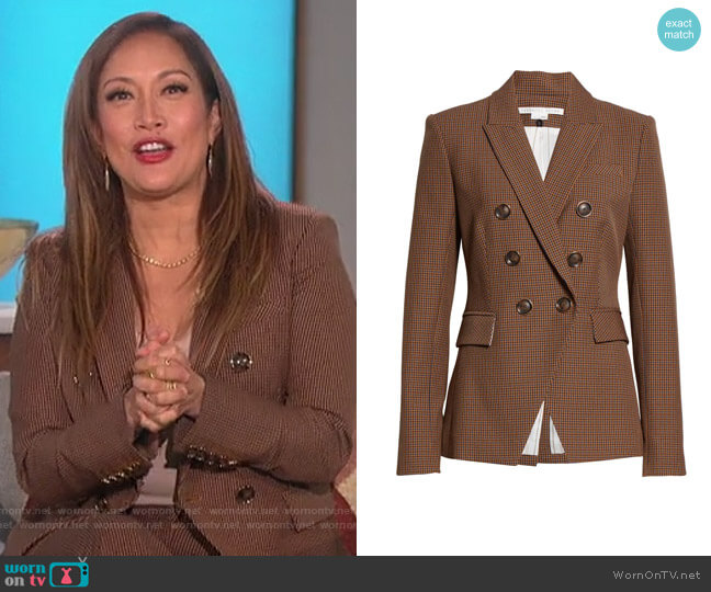 Veronica Beard Miller Dickey Jacket worn by Carrie Inaba on The Talk