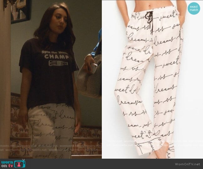 Victoria Secret Sweet Dreams Pants worn by Ana Torres (Francia Raisa) on Grown-ish