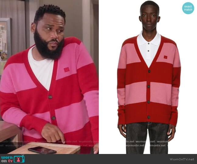 Acne Studios Stripe Bold Stripe Sweater worn by Andre Johnson (Anthony Anderson) on Black-ish
