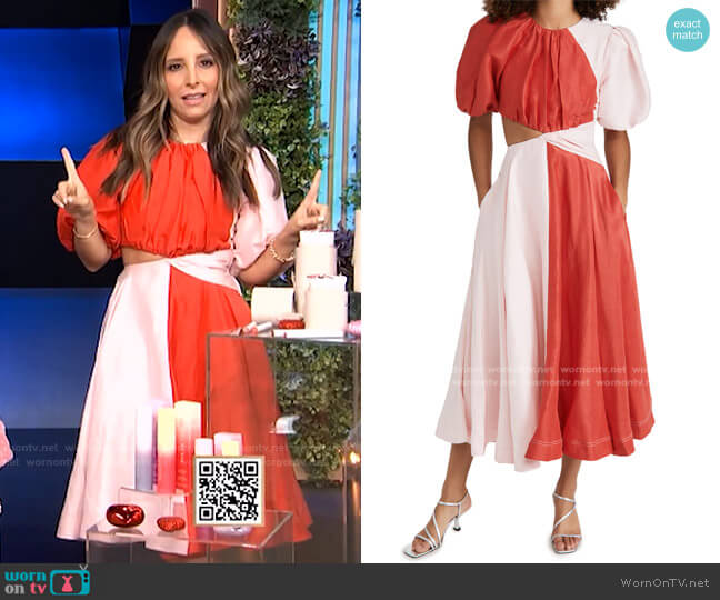 Aje Entwined Dress worn by Lilliana Vazquez on E! News