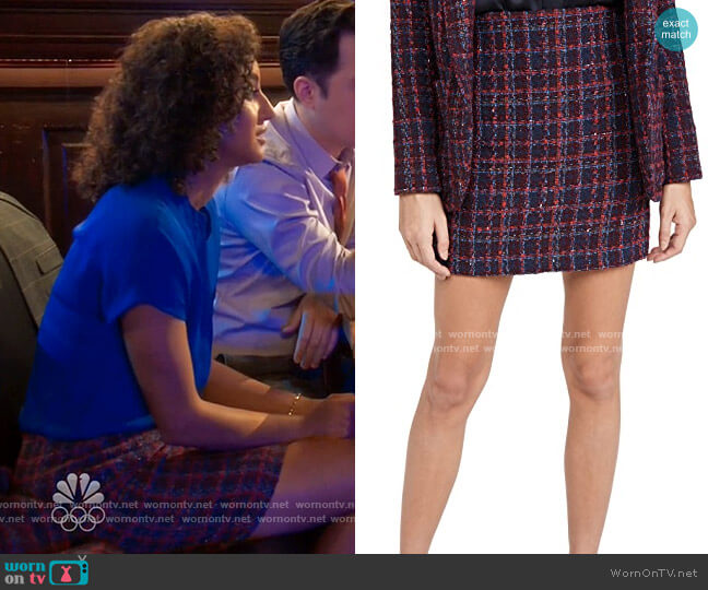 Amanda Uprichard Hope Skirt worn by Mikaela Shaw (Vella Lovell) on Mr Mayor
