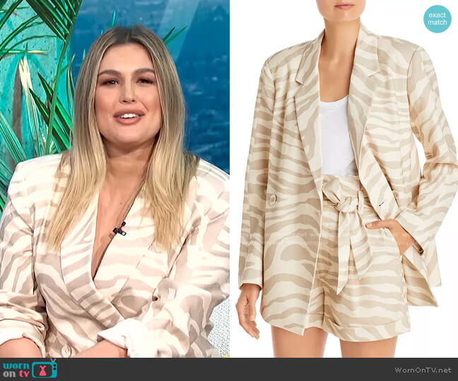 Anine Bing Kaia Blazer worn by Carissa Loethen Culiner on E! News
