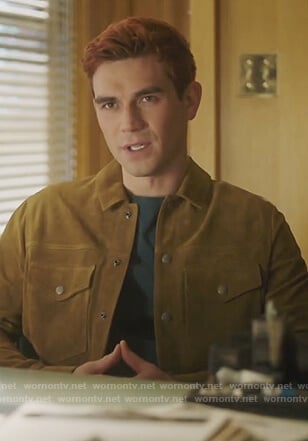 Archie’s mustard suede jacket on Riverdale