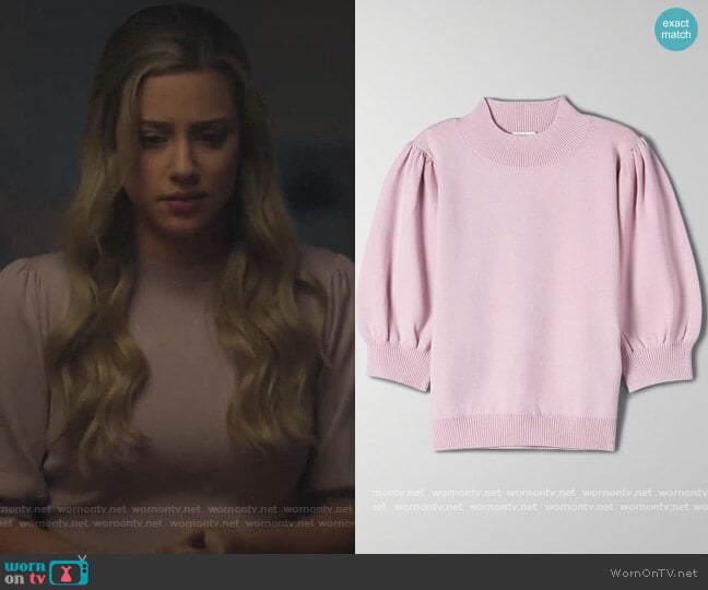 Sunday Best Adelaide Sweater worn by Betty Cooper (Lili Reinhart) on Riverdale