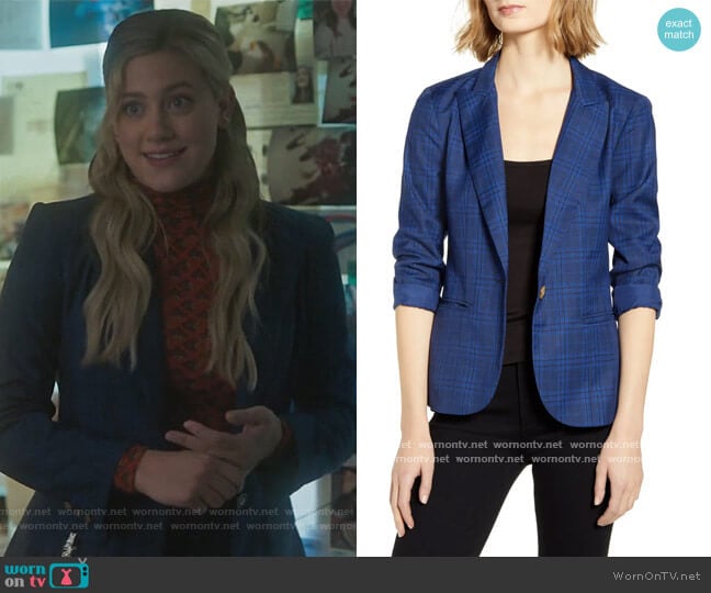 BB Dakota Trail Blazer Plaid Blazer worn by Betty Cooper (Lili Reinhart) on Riverdale