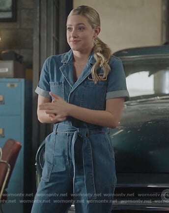 Betty’s denim jumpsuit on Riverdale