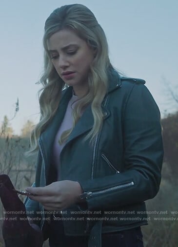 Betty’s green leather moto jacket on Riverdale
