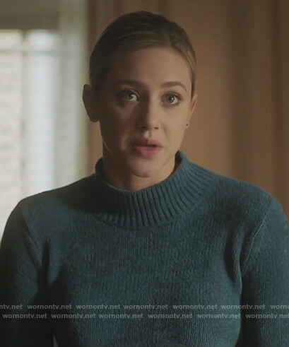 Betty’s teal mock neck sweater on Riverdale