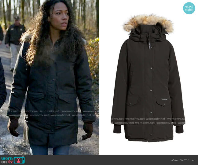 Canada Goose Trillium Parka worn by Cassie Dewell (Kylie Bunbury) on Big Sky
