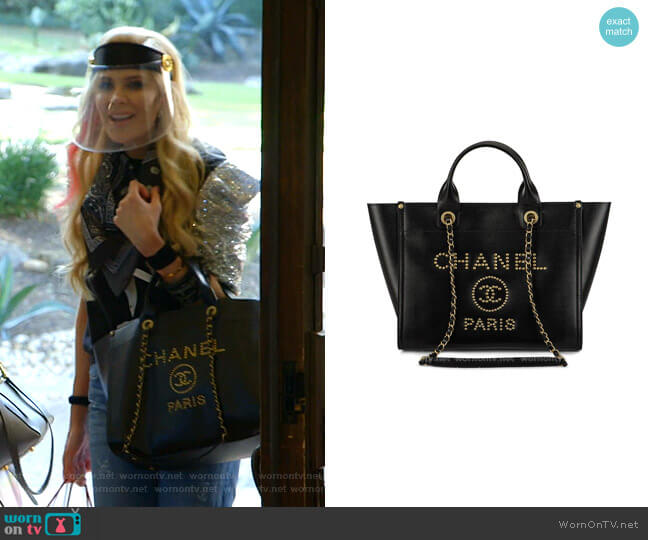 Chanel Medium Deauville Tote Bag worn by Kameron Westcott on The Real Housewives of Dallas