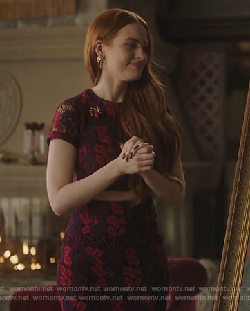 Cheryl’s purple lace top and skirt on Riverdale