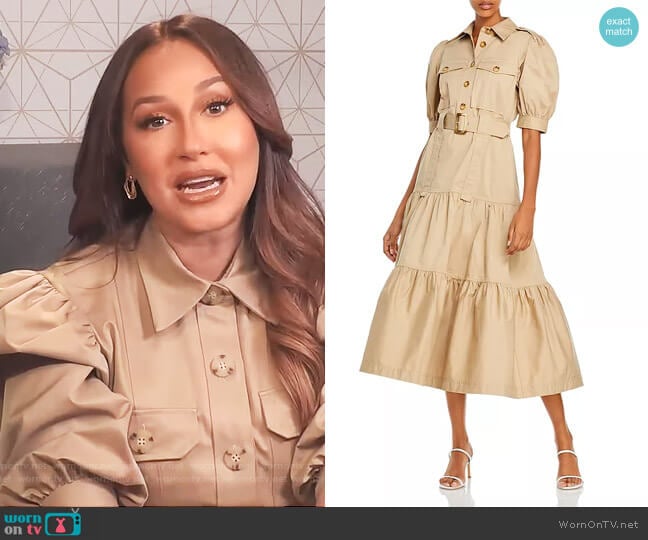 Derek Lam 10 Crosby Buffy Utility Maxi Dress worn by Adrienne Houghton on The Real