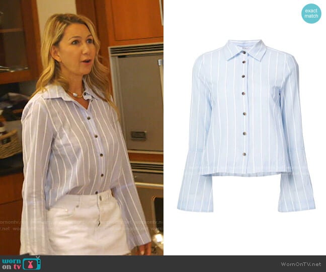 Derek Lam 10 Crosby Button Down Shirt worn by Kary Brittingham on The Real Housewives of Dallas
