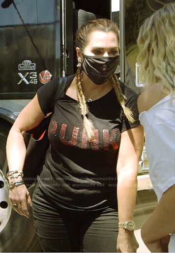 D’Andra’s sequin Punk tee on The Real Housewives of Dallas