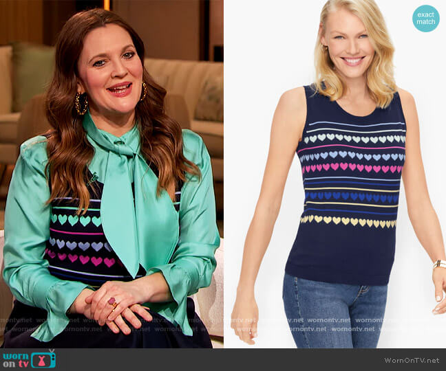 Talbots Charming Shell worn by Drew Barrymore on The Drew Barrymore Show