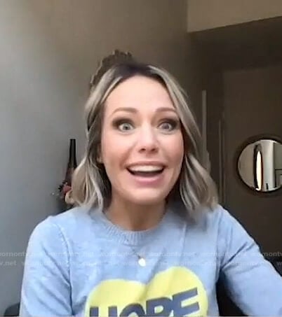 Dylan’s grey Hope Sweater on Today