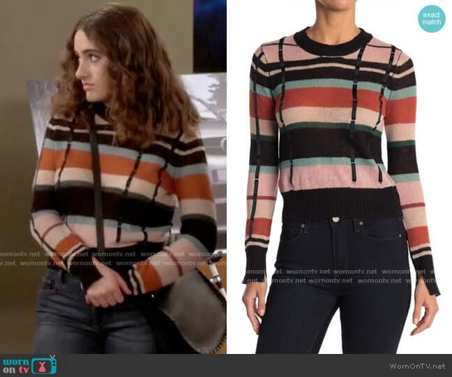 Ella Moss Denise Sweater in Hot Sauce worn by Jackie Raines (Rachel Sennott) on Call Your Mother