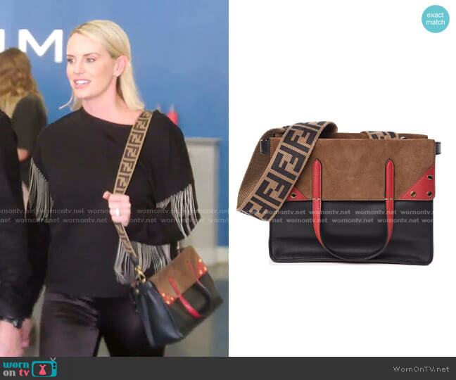 Fendi Flip Small Grace Leather Tote Bag worn by Whitney Rose on The Real Housewives of Salt Lake City