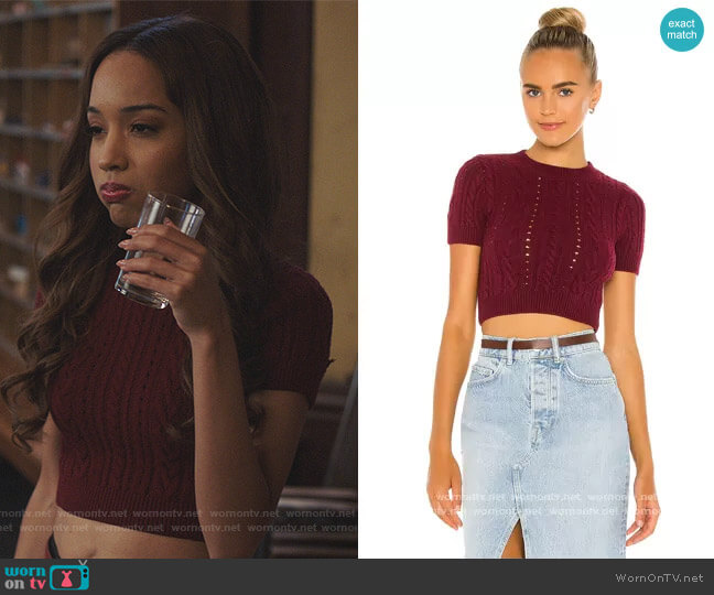Free People Short + Sweet Brami Top worn by Tabitha Tate (Erinn Westbrook) on Riverdale
