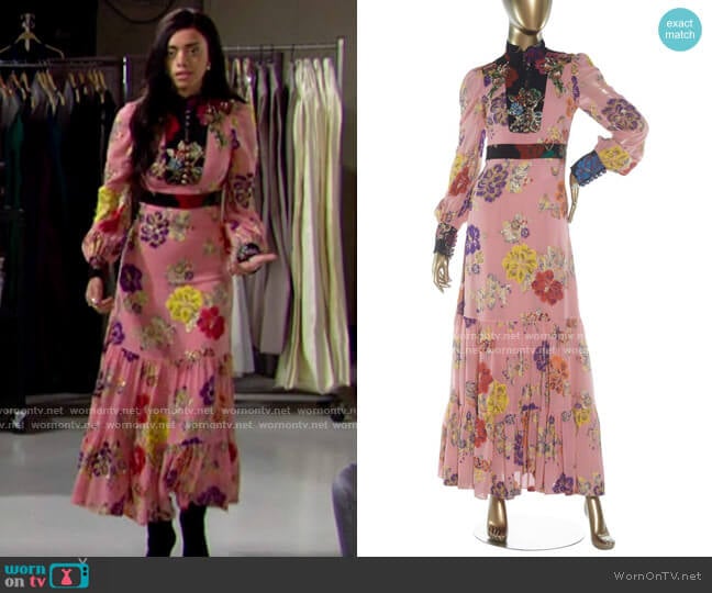 Gucci Pre-fall 2017 Collection worn by Zoe (Kiara Barnes) on The Bold and the Beautiful
