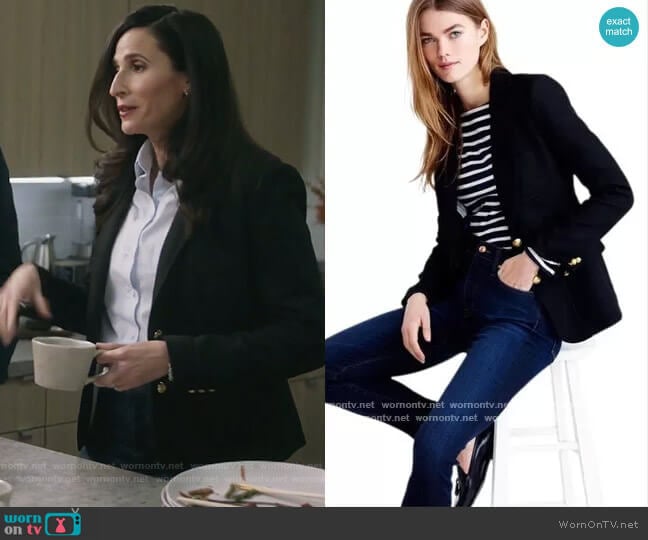 J. Crew Rhodes Italian Wool Blazer worn by Delia (Michaela Watkins) on The Unicorn