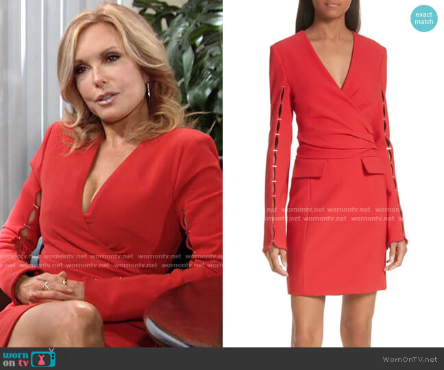 Jonathan Simkhai Staple Sleeve Compact Dress worn by Lauren Fenmore (Tracey Bregman) on The Young and the Restless