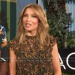 Kit’s leopard ruffle mini dress on Access Hollywood