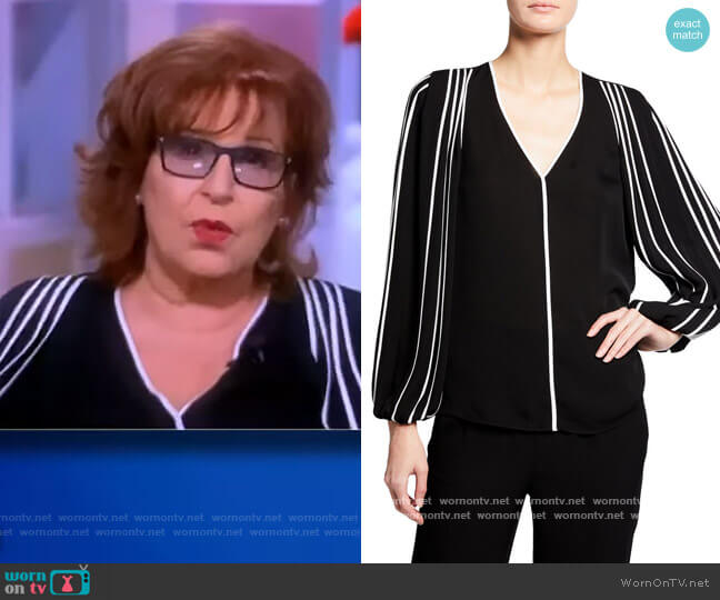 Kobi Halperin Marni Contrast Silk Blouse worn by Joy Behar on The View