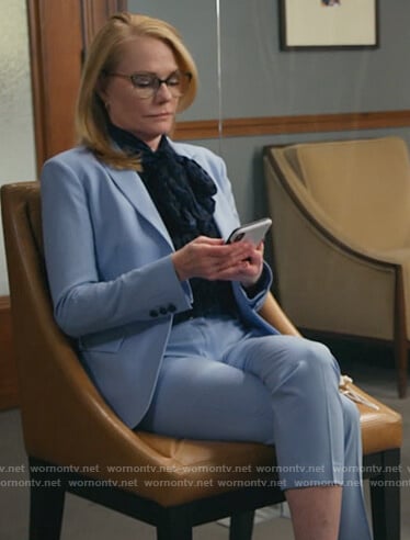 Lisa’s blue blazer and pants on All Rise