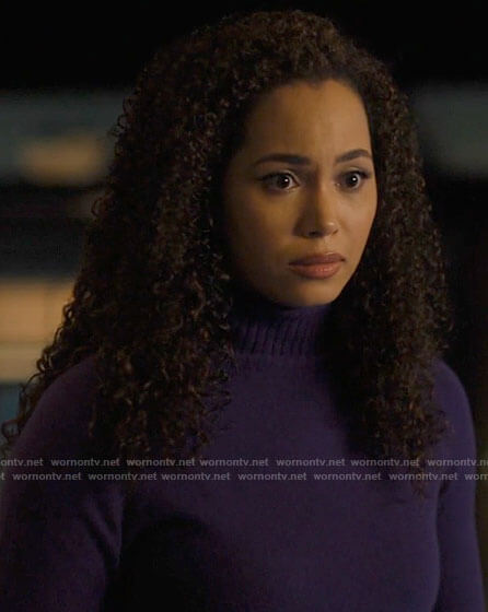 Macy’s purple turtleneck sweater on Charmed