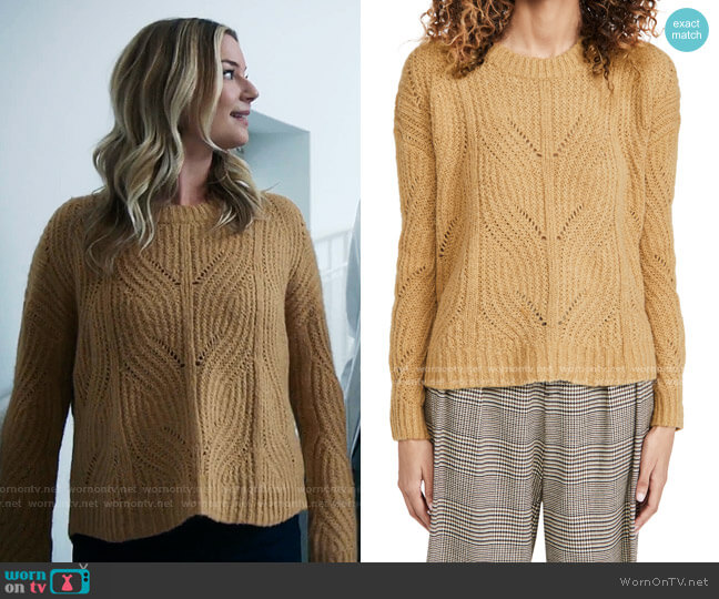 Madewell Dasher Stich Crew Sweater worn by Nicolette Nevin (Emily VanCamp) on The Resident