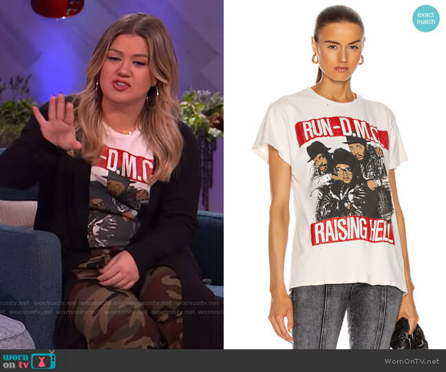 Madeworn Rum DMC Tee worn by Kelly Clarkson on The Kelly Clarkson Show