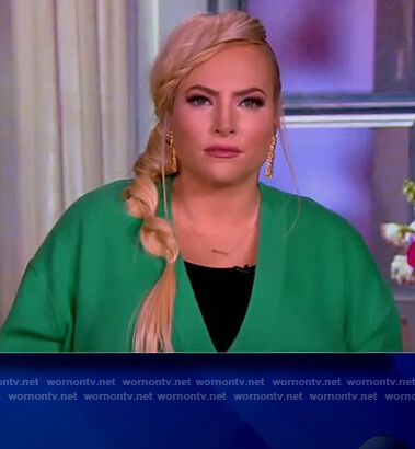 Meghan’s green knit cardigan on The View