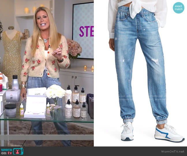 Rag & Bone Miramar Faux Jeans Joggers worn by Jill Martin on Today