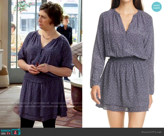 Rails Jasmine Dress in Midnight Stars worn by Kat Silver (Mayim Bialik) on Call Me Kat