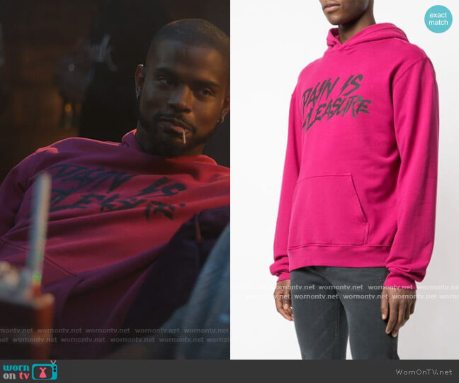 RtA 95 Hoodie Sweatshirt worn by Aaron Jackson (Trevor Jackson) on Grown-ish