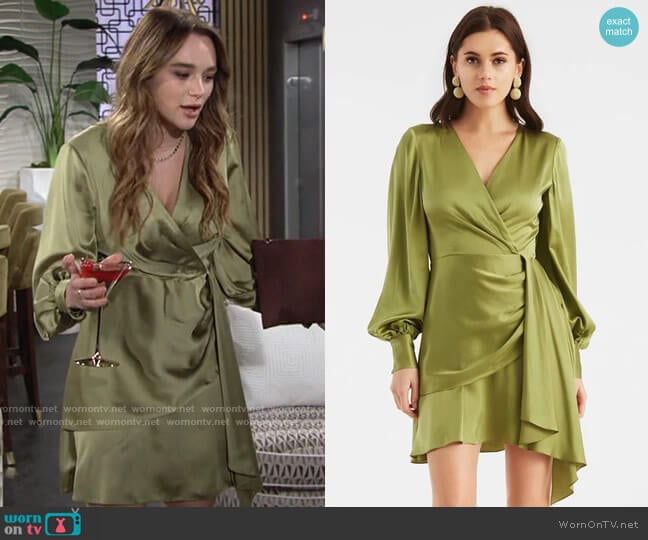 Sachin + Babi Daria Dress worn by Summer Newman (Hunter King) on The Young and the Restless
