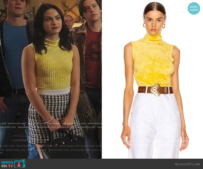Sies Marjan Saya Ribbed Turtleneck Sweater worn by Veronica Lodge (Camila Mendes) on Riverdale