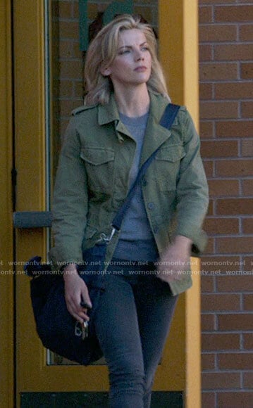 Sylvie’s green army jacket on Chicago Fire